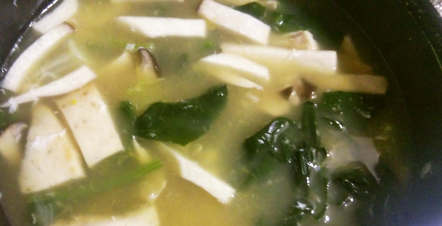 お茶漬けの素と卵でほんわか中華スープの画像