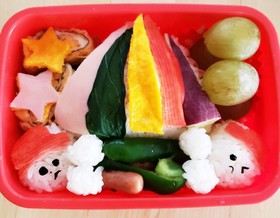 幼稚園のお弁当第43段!!パラバルーン♪