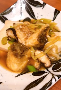 豆腐と鯛の揚げ煮