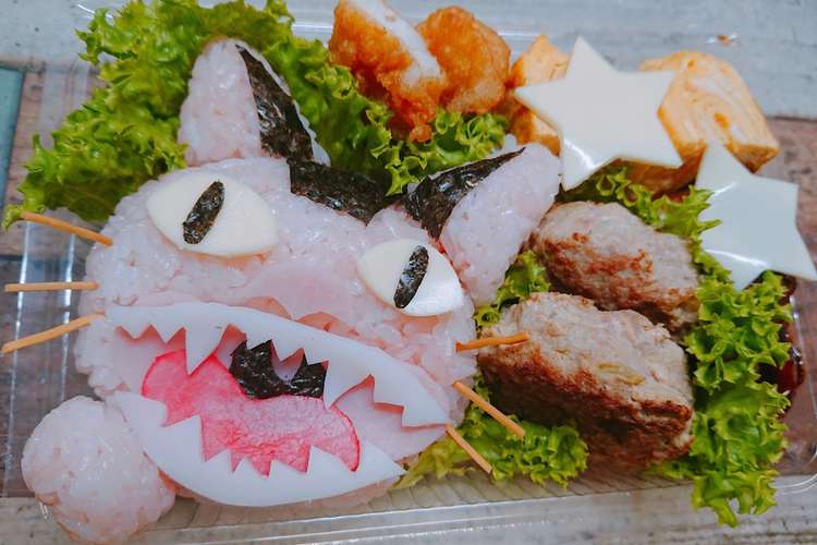 トトロ ネコバス キャラ弁 レシピ 作り方 By Psnaops クックパッド