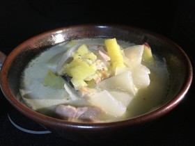 鮭とサツマイモのクリーム煮!離乳食にも