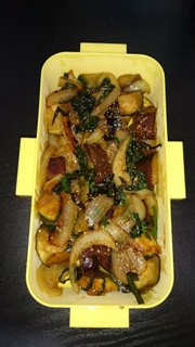 野菜たっぷり♪肉無し麻婆茄子弁当!!の写真