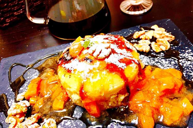 パンケーキ 柿のコンポートと胡桃添え レシピ 作り方 By 国立から出れぬ クックパッド 簡単おいしいみんなのレシピが362万品