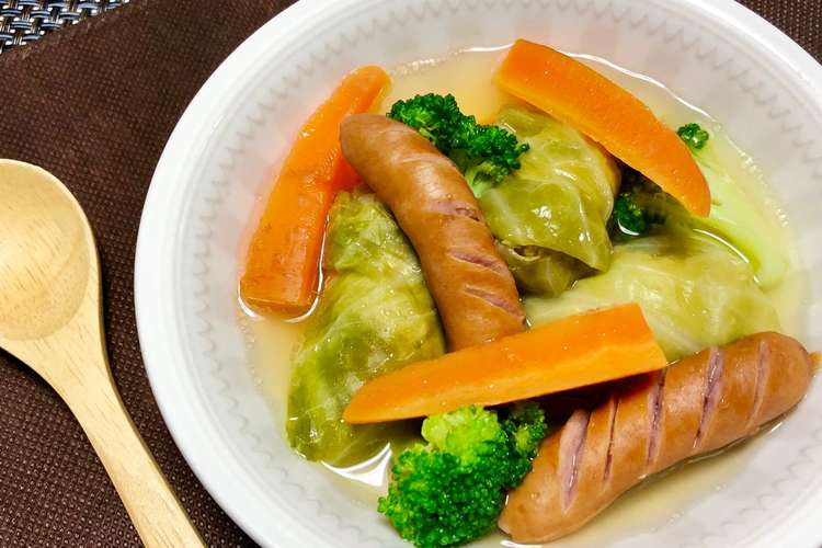 ロールキャベツとウインナーの洋風おでん レシピ 作り方 By お料理ニャロメ クックパッド