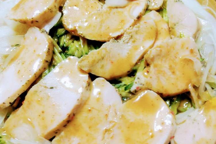 サラダチキンでなんちゃってバンバンジー レシピ 作り方 By 自由なリメイカー クックパッド 簡単おいしいみんなのレシピが349万品