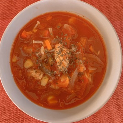 低カロリートマトスープの写真