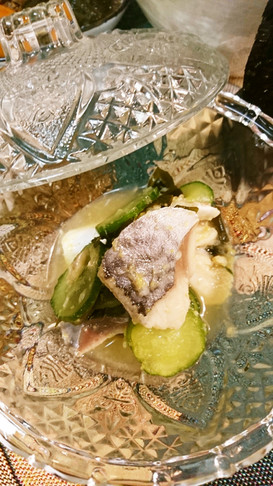 かぼすの〆鯖酢の物