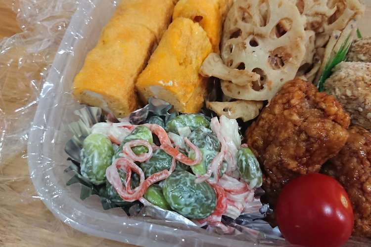 コンビニで見た枝豆とカニカマのサラダ レシピ 作り方 By Tomo クックパッド 簡単おいしいみんなのレシピが358万品