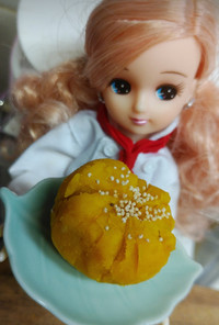 リカちゃん♡かぼちゃのチーズ茶巾ꕤ*.ﾟ