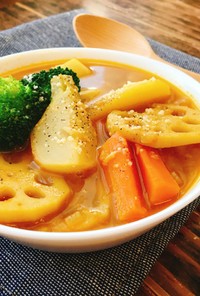 野菜の旨味たっぷり♡簡単スープカレー