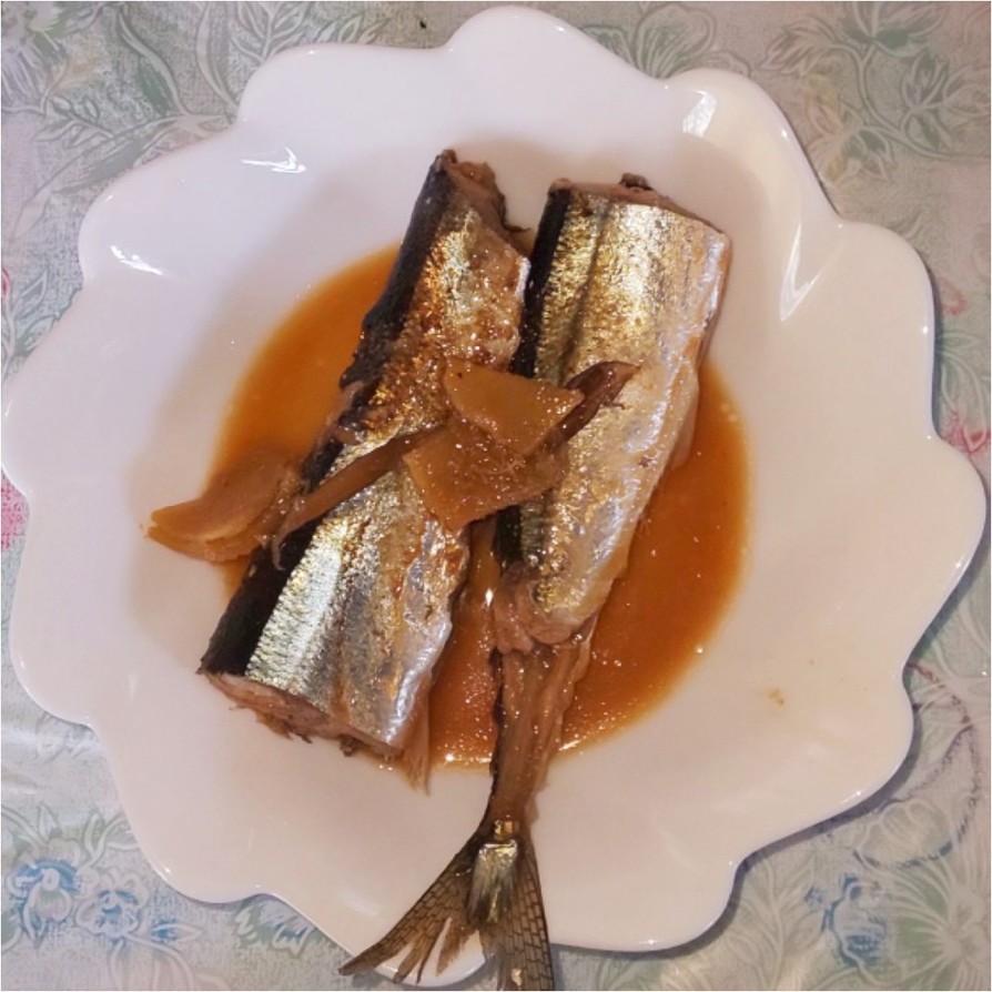 生秋刀魚の味噌煮の画像