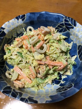 キャベツとちくわの味噌マヨサラダ