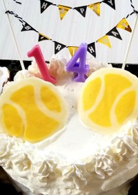 誕生日ケーキ♡テニス変