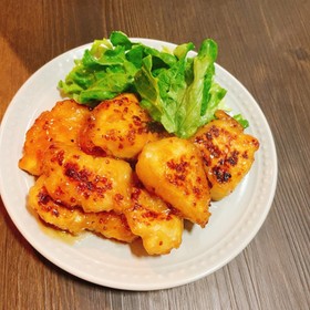鶏ムネ肉でハニーマスタードチキン♡簡単