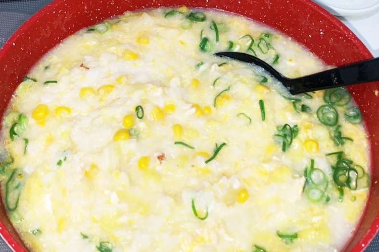 お手軽朝ごはん 中華風粥 レシピ 作り方 By 干からびたマナティ クックパッド 簡単おいしいみんなのレシピが350万品