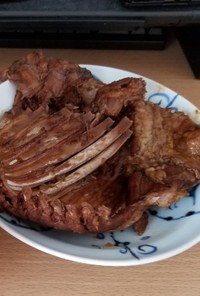 猪(イノシシ)肉のBBQソース煮込み