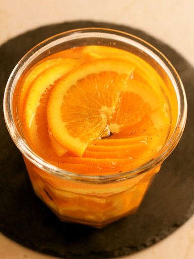 簡単オレンジのシロップ漬けの写真