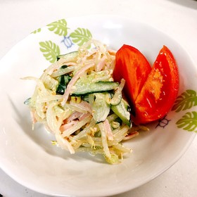もやしとキュウリのごマヨ和え
