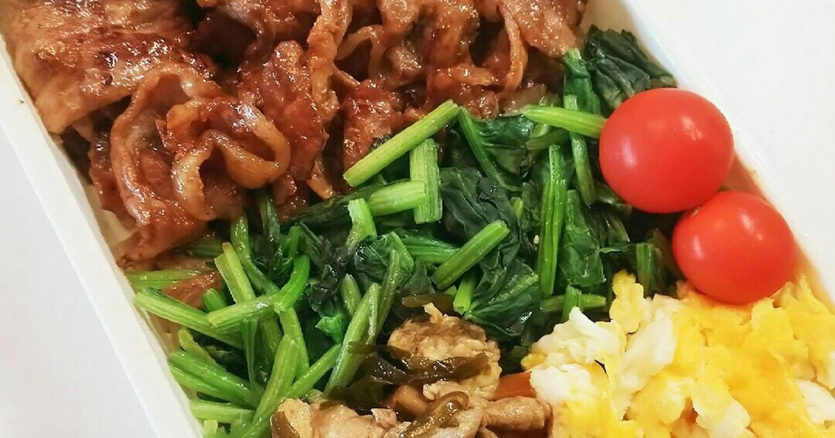 お弁当(11/7)豚肉の焼肉のたれ炒め by msgnb120 【クックパッド】 簡単おいしいみんなのレシピが355万品