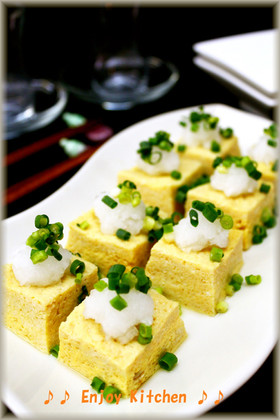 レンジで簡単!豆腐入りふんわりだし卵