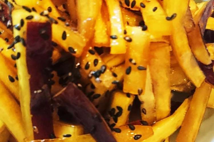 ハチミツで固まらない時短さつまいも レシピ 作り方 By りっぽー クックパッド 簡単おいしいみんなのレシピが356万品