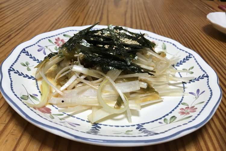 搾菜と白髪ネギのラー油和え レシピ 作り方 By Choko クックパッド 簡単おいしいみんなのレシピが359万品