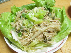 ★残り野菜deツナのチャプチェ風★