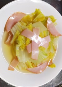 白菜の中華風スープ煮