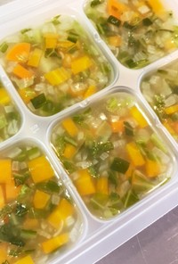 【離乳食後期】野菜たっぷりスープ