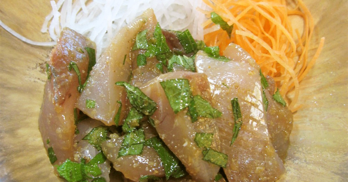 鰤の刺身をごま油で レシピ 作り方 By ビール検定2級 クックパッド 簡単おいしいみんなのレシピが353万品