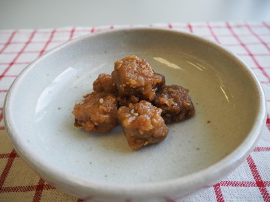 マグロの揚げ煮★神戸市学校給食レシピの写真