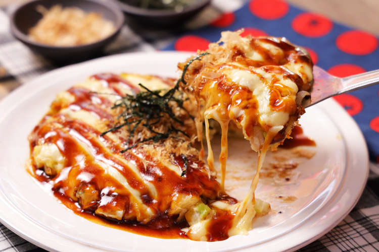 もちふわ 和風もちチーズお好み焼き レシピ 作り方 By Dグルメ クックパッド 簡単おいしいみんなのレシピが352万品