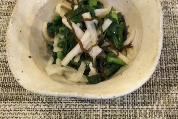 大根の葉っぱのお漬物 レシピ 作り方 By Dekos クックパッド