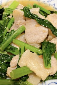 【木城町ふるさと納税】塩豚と小松菜の炒物