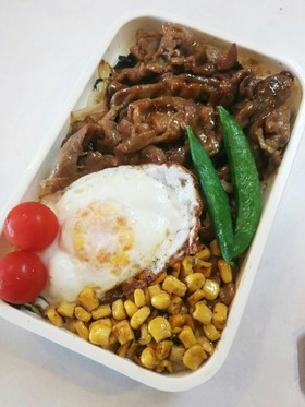 お弁当(11/11)豚肉の照焼ソース焼き