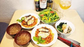 真鯛のトマトパスタ