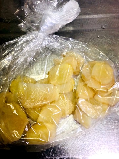 生姜の冷凍保存の写真