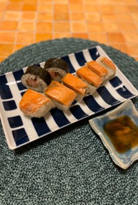 しそ&ガリがアクセントの☆焼き鮭のおすし