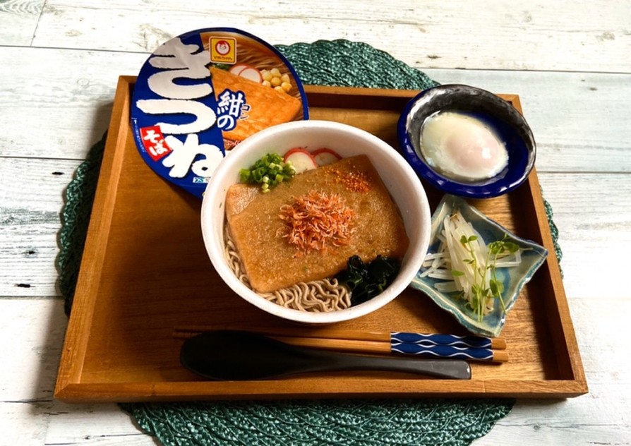 カップ麺の簡単アレンジ☆いろいろ栄養追加の画像