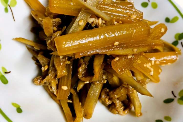 簡単和風副菜 フキとごぼうの煮物 レシピ 作り方 By 大橋ポコたん クックパッド 簡単おいしいみんなのレシピが371万品