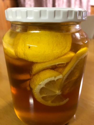 ホッと温まる　蜂蜜レモンの写真