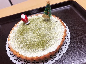 クリスマス♪抹茶チョコのレアチーズケーキ