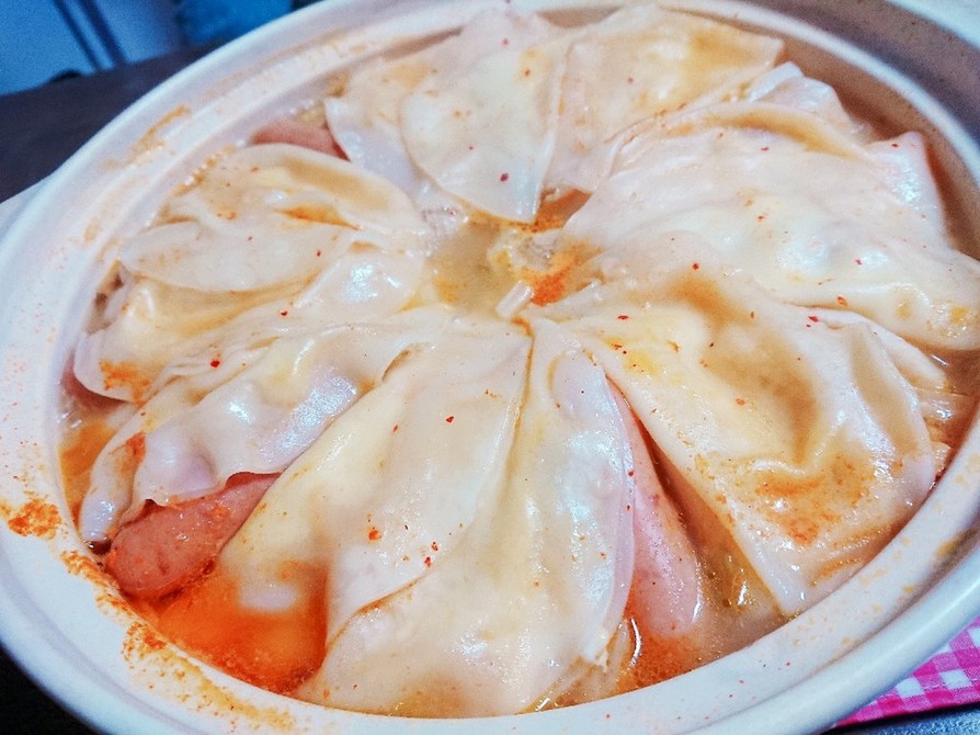 温か豚キムチミルフィーユ鍋の画像