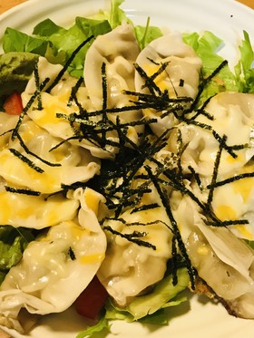 レトルト●白ワインの蒸し焼きチーズ餃子