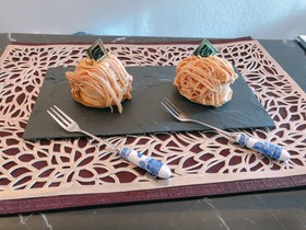 まるでモンブラン、大豆の簡単クリーム