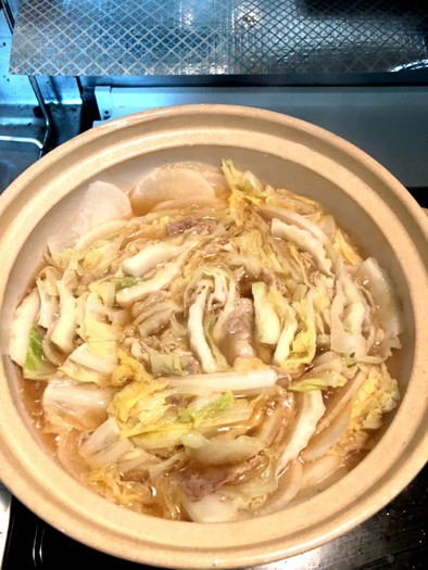 白菜豚肉ミルフィーユ鍋の写真