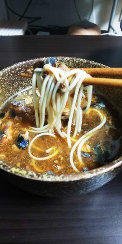 レンジで簡単!さばの味噌煮缶のつけ汁