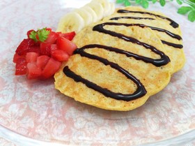優しいおやつ~バナナのぺったんこ焼き~