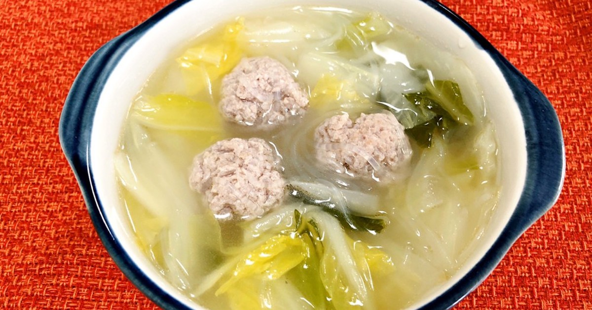 白菜と肉団子のスープ by 順子先生 【クックパッド】 簡単おいしいみんなのレシピが355万品
