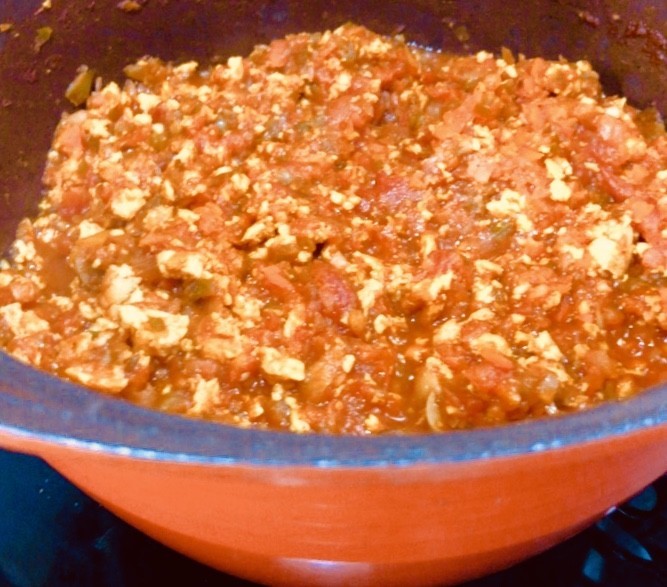 冷凍豆腐とトマト缶のキーマカレーの画像
